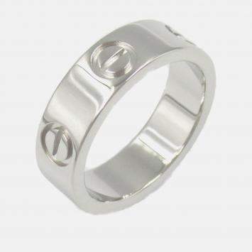 Pre Owned Cartier Love Platinum Band Ring EU 48