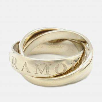 Pre Owned Cartier Trinity 18K White Gold Band Ring EU 49
