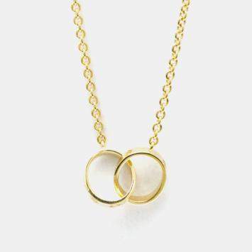 Pre Owned Cartier Love Interlocking 18K Yellow Gold Necklace