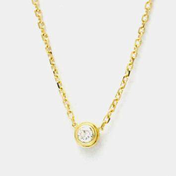 Pre Owned Cartier D'amour 18K Yellow Gold Diamond Necklace