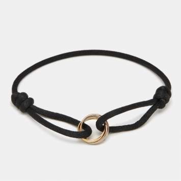 Pre Owned Cartier Trinity 18k Three Tone Gold Cord Bracelet