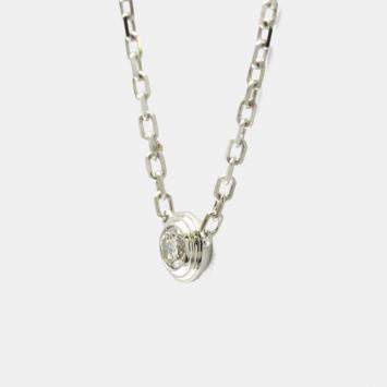 Pre Owned Cartier D'amour 18K White Gold and Diamond Pendant Necklace
