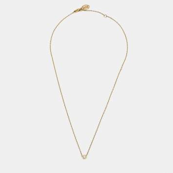 مملوكة مسبقًا قلادة كارتييه دامور ألماس وذهب أصفر عيار 18 موديل صغير