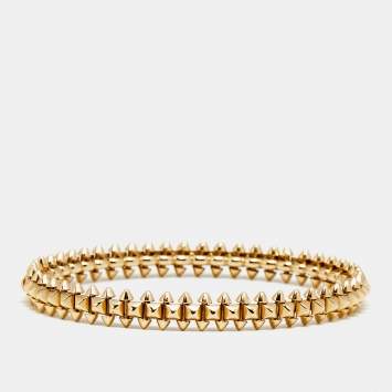 Pre Owned Cartier Clash De Cartier 18K Yellow Gold Medium Model Bracelet 18