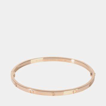 مملوكة مسبقًا Cartier Love 18K Rose Gold Bangle Bracelet