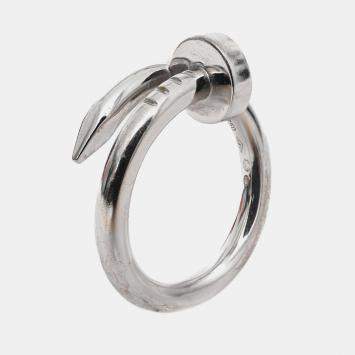 Pre Owned Cartier 18K White Gold Juste Un Clou Ring EU 51