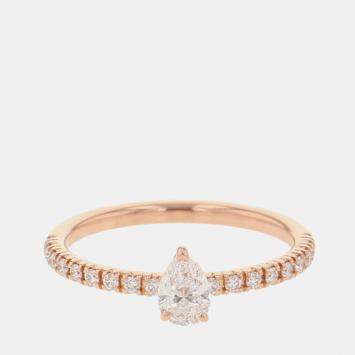 مملوكة مسبقًا خاتم كارتييه إتينسيل دو كارتييه بقصة كمثرى ذهب وردي عيار 18 ألماسي مقاس 45