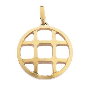 Pre Owned Cartier Pasha de Cartier 18K Yellow Gold Circular Pendant 
