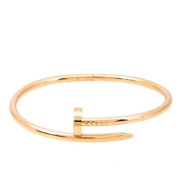 Pre Owned Cartier Juste un Clou 18K Rose Gold Bracelet 18
