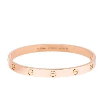 Pre Owned Cartier Love 18K Rose Gold Bracelet 18