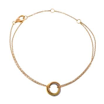 Pre Owned Cartier Trinity 18K Three Tone Gold Bracelet