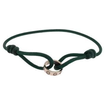 Pre Owned Cartier Love 18K White Gold Adjustable Cord Bracelet