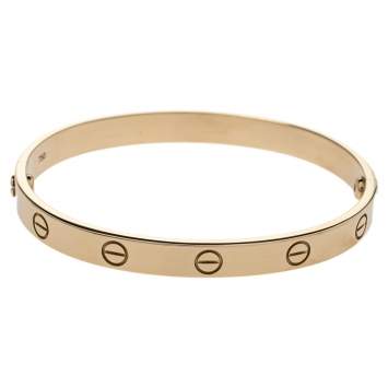 Pre Owned Cartier Love 18K Yellow Gold Bracelet 17
