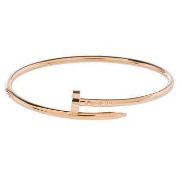 Pre Owned Cartier Juste Un Clou 18K Rose Gold Bracelet SM 