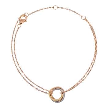Pre Owned Cartier Trinity De Cartier 18K Three Tone Gold Bracelet