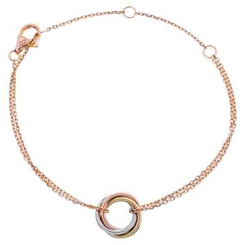 Pre Owned Cartier Trinity De Cartier 18K Three Tone Gold Bracelet