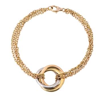 Pre Owned Cartier Trinity 18K Three Tone Gold Bracelet
