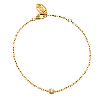 Pre Owned Cartier Diamants Legers De Cartier Diamond 18K Yellow Gold Bracelet SM