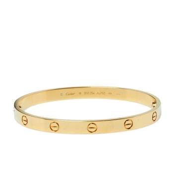 Pre Owned Cartier Love 18K Yellow Gold Bracelet 19
