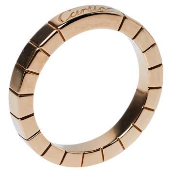 Pre Owned Cartier Laniéres 18K Rose Gold Ring Size 49