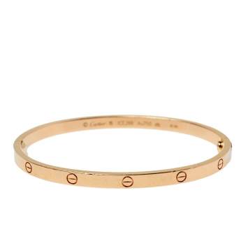 Pre Owned Cartier Love 18K Rose Gold Bracelet SM 16