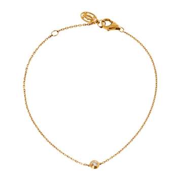 Pre Owned Cartier Diamants Legers De Cartier Diamond 18K Yellow Gold Bracelet XS