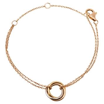 Pre Owned Cartier Trinity 18K Three Tone Gold Bracelet