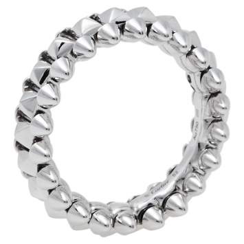 Pre Owned Cartier Clash de Cartier 18K White Gold Small Model Ring Size 52