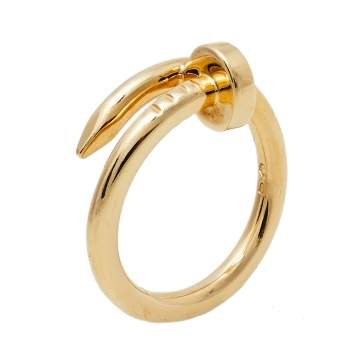 Pre Owned Cartier Juste Un Clou 18K Yellow Gold Ring Size 54