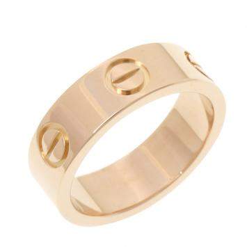 Pre Owned Cartier Love 18K Rose Gold Ring Size EU 48
