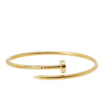 Pre Owned Cartier Juste Un Clou 18K Yellow Gold Bracelet SM 15