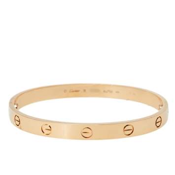 Pre Owned Cartier Love 18K Rose Gold Bracelet 18