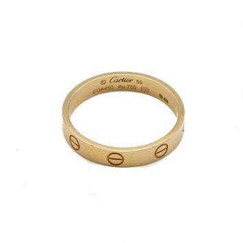 Pre Owned Cartier Love Yellow Gold Wedding Ring Size 59