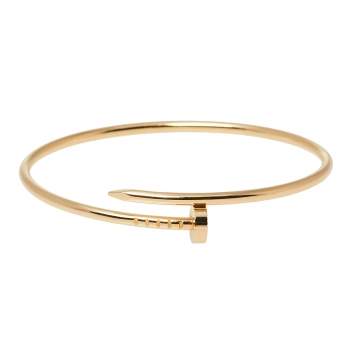 Pre Owned Cartier Juste Un Clou 18K Yellow Gold Narrow SM Bracelet 17