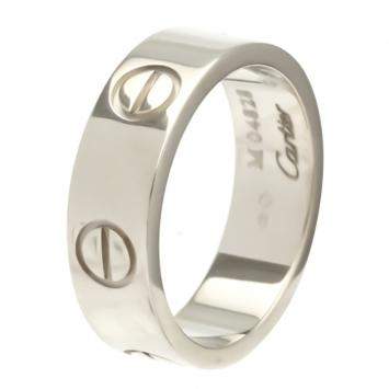 Pre Owned Cartier Love 18K White Gold Ring Size EU 51