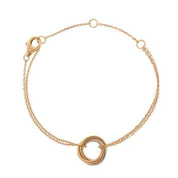 Pre Owned Cartier Trinity de Cartier 18K Three Tone Gold Bracelet