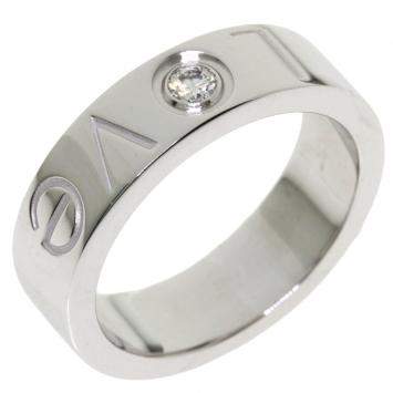 Pre Owned Cartier Love 18K White Gold, Diamond Ring Size EU 48