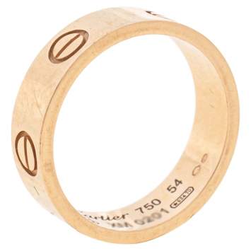 Pre Owned Cartier Love 18K Rose Gold Ring 54
