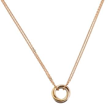 Pre Owned Cartier Trinity 18K Three Tone Gold Necklace