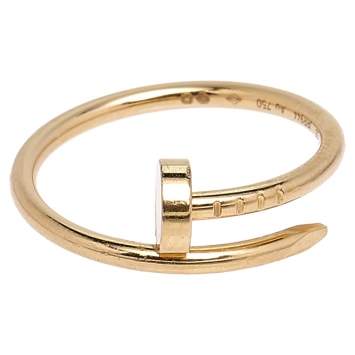 Pre Owned Cartier Juste Un Clou 18K Yellow Gold SM Ring Size 55