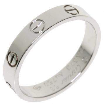 Pre Owned Cartier Mini Love 18K White Gold Ring EU 53