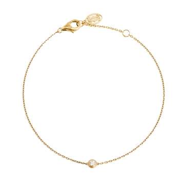 Pre Owned Cartier Diamants Legers De Cartier Diamond 18K Yellow Gold Bracelet XS