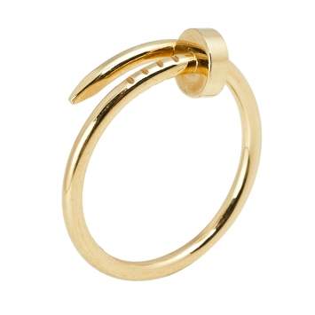 Pre Owned Cartier Juste Un Clou 18K Yellow Gold Ring Size 54