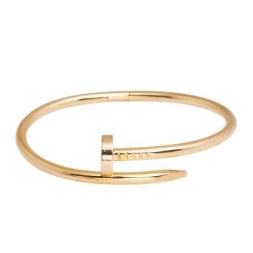 Pre Owned Cartier Juste Un Clou 18K Rose Gold Bracelet 17