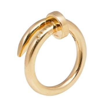 Pre Owned Cartier Juste Un Clou 18K Rose Gold Ring Size 50