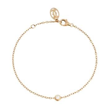 Pre Owned Cartier Diamants Legers De Cartier Diamond 18K Yellow Gold Bracelet SM