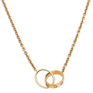 Pre Owned Cartier Love 18k Rose Gold Necklace