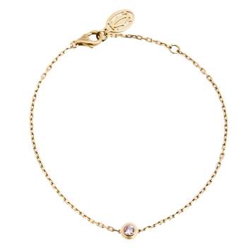 Pre Owned Cartier Saphirs Légers de Cartier Pink Sapphire 18K Rose Gold Bracelet