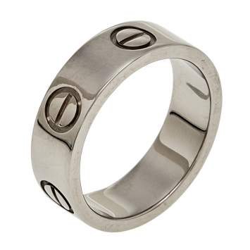 مملوكة مسبقًا Cartier Love 18K White Gold Ring EU 48
