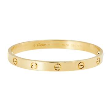 Pre Owned Cartier Love 18k Yellow Gold Bracelet 17